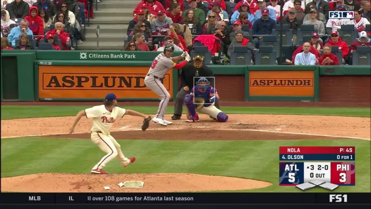 Matt Olson crushes his first home run of the season to extend Braves’ lead vs. Phillies