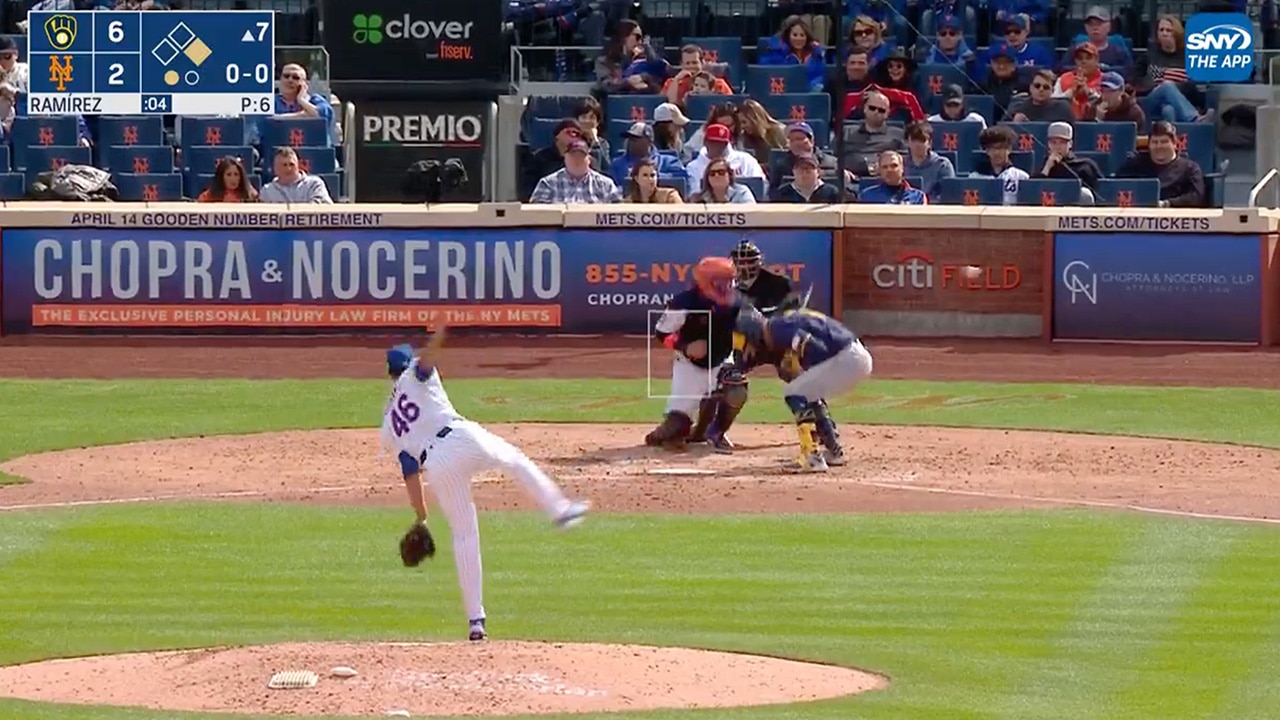 Mets’ Yohan Ramírez ejected after throwing behind Brewers’ Rhys Hoskins